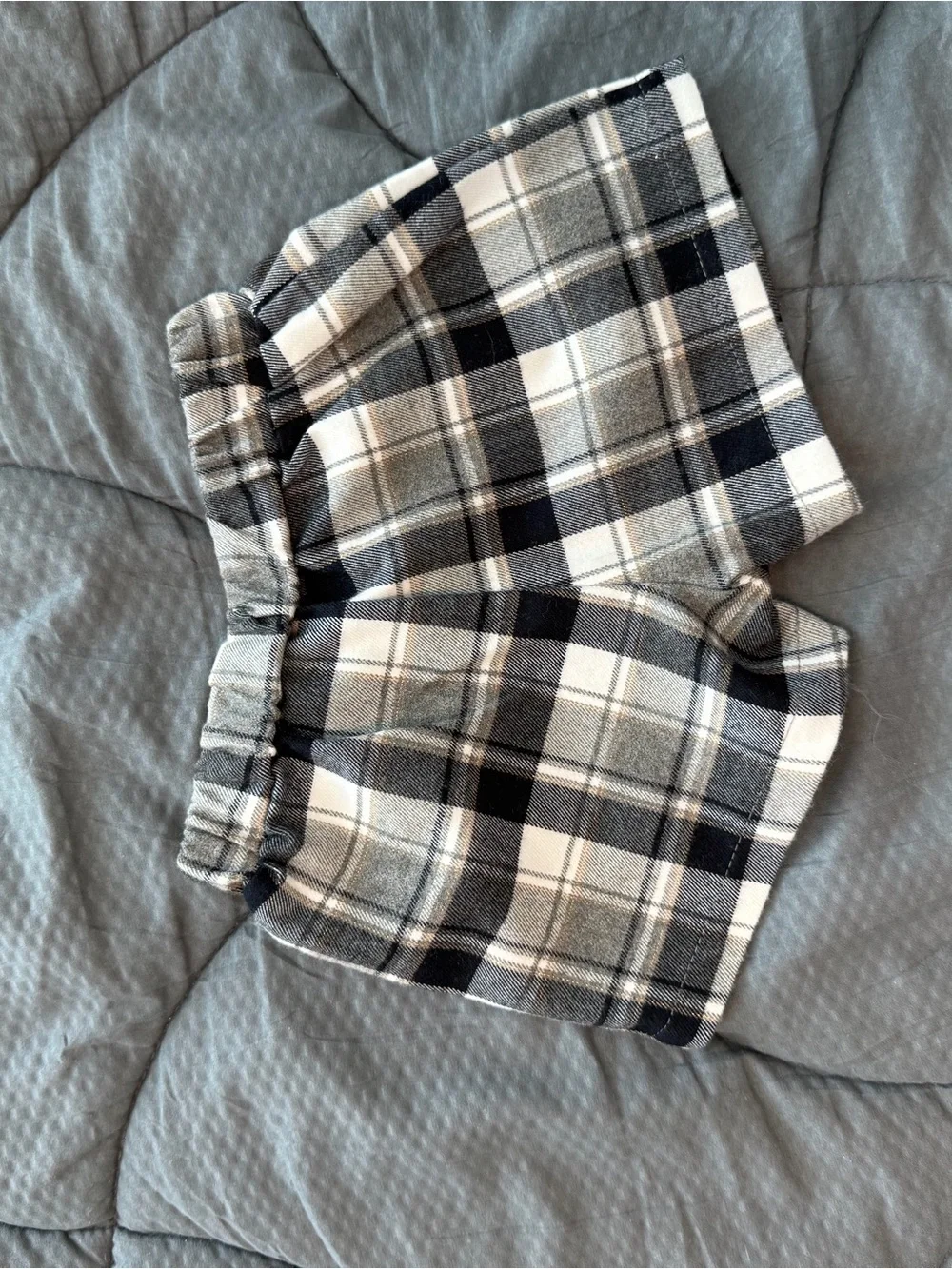 Plaid Gray&Black baby girl elegant Shorts - 12M - like NEW!